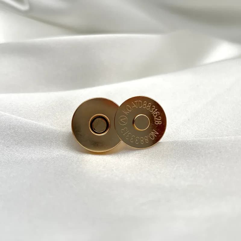 Bouton magnétique de sac Doré  - 1
