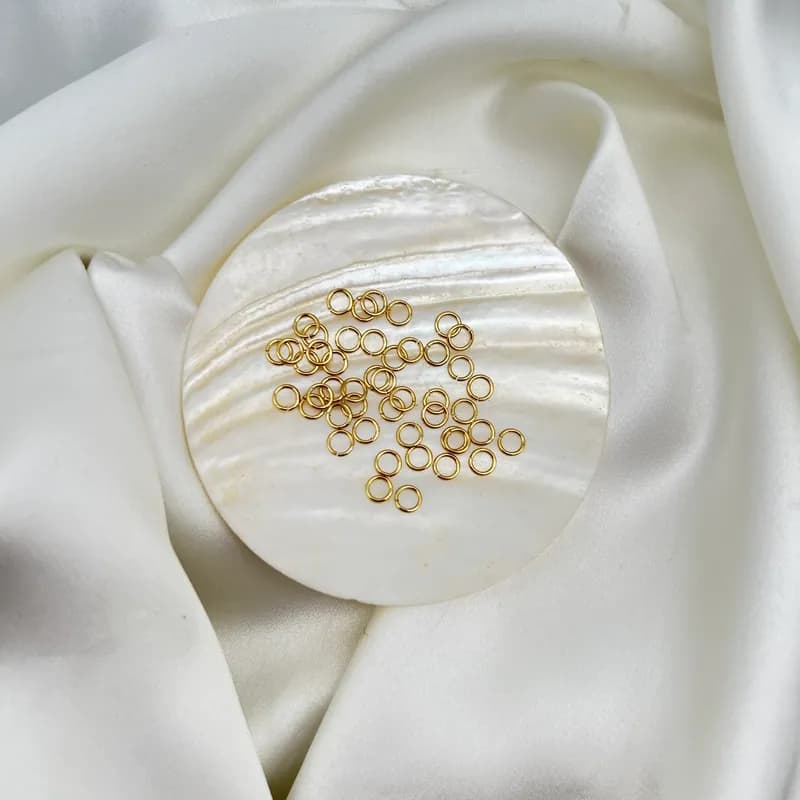 Anneaux plaque Or (4/5/6/8mm) - 1