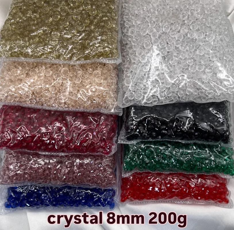 Boule Crystal sac  8mm  - 1
